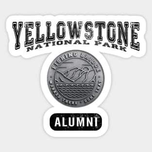 Fishing Bridge Alumni Yellowstone National Park (for light items) Sticker